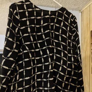 Black and white Blouse